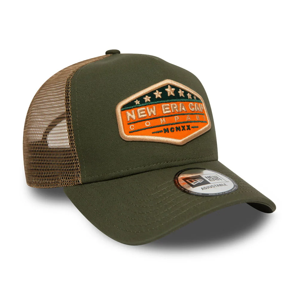 New Era Star Patch Trucker Cap - Olivgrün - Image 3