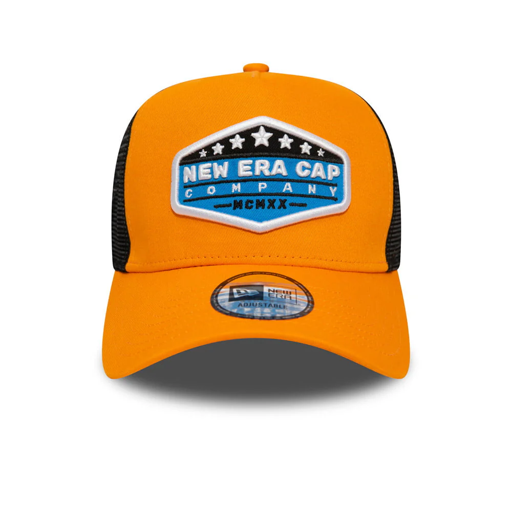 New Era Star Patch Trucker Cap - Orange - Image 2