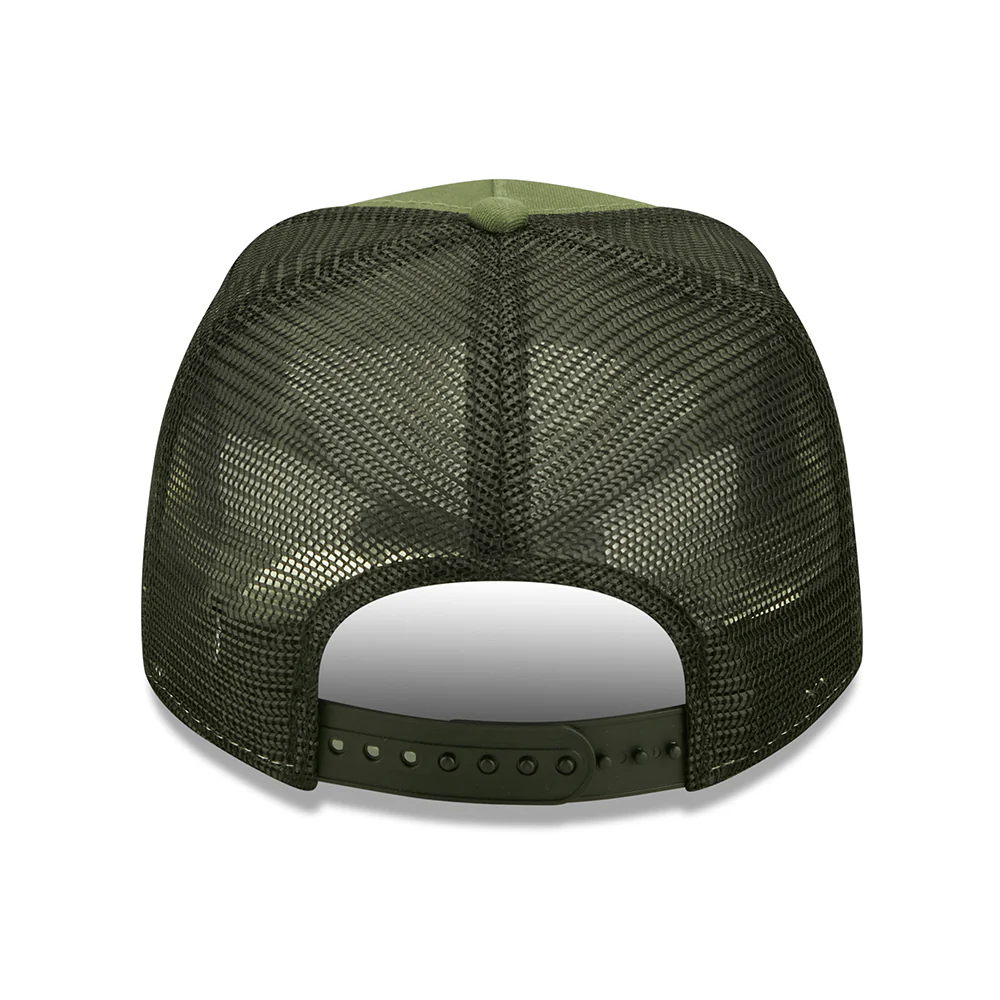 New Era State Patch A-Frame Trucker Cap - Olivgrün - Image 4