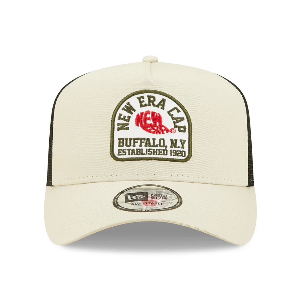New Era State Patch A-Frame Trucker Cap - Steingrau - Image 2
