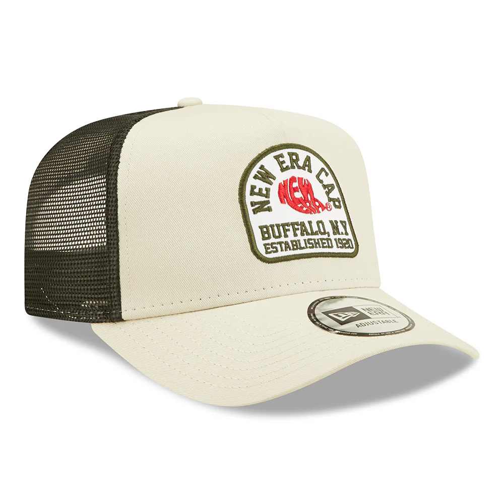 New Era State Patch A-Frame Trucker Cap - Steingrau - Image 3