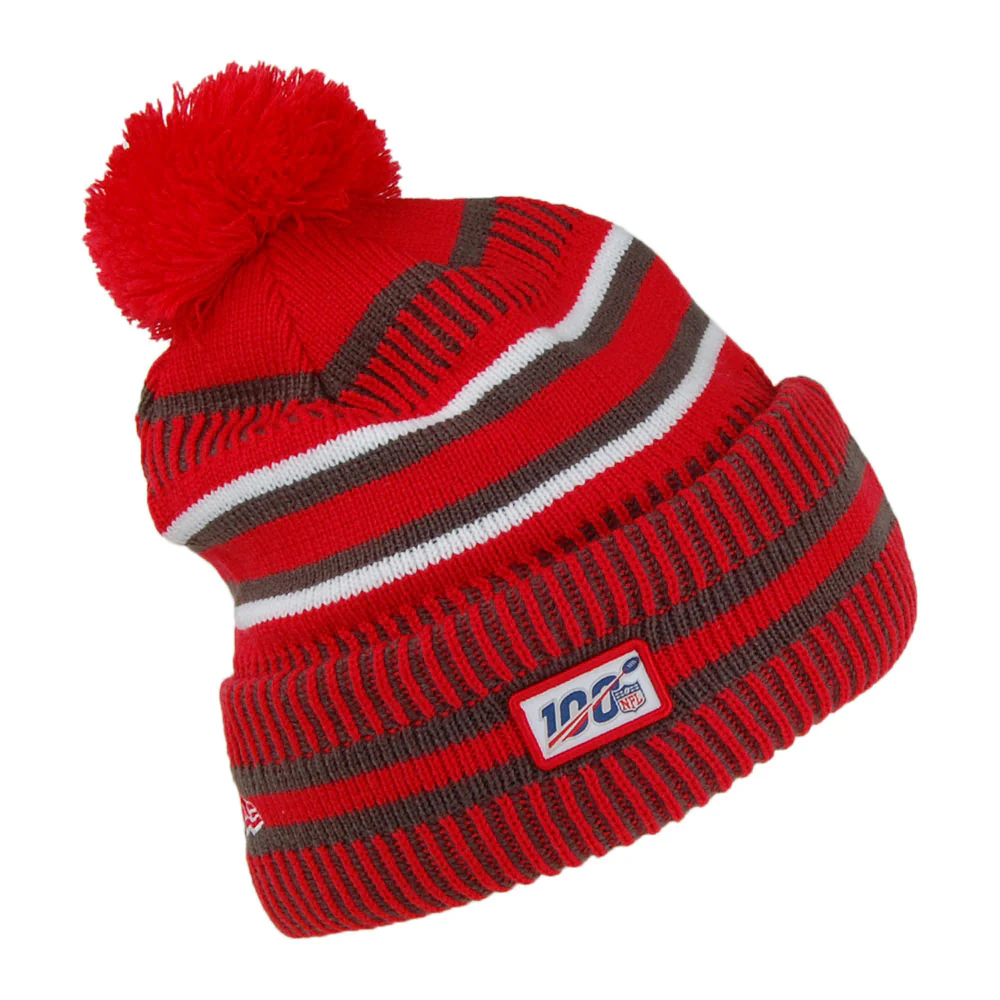 New Era Tampa Bay Buccaneers Bommelmütze - NFL On Field Knit - Rot-Grau - Image 2