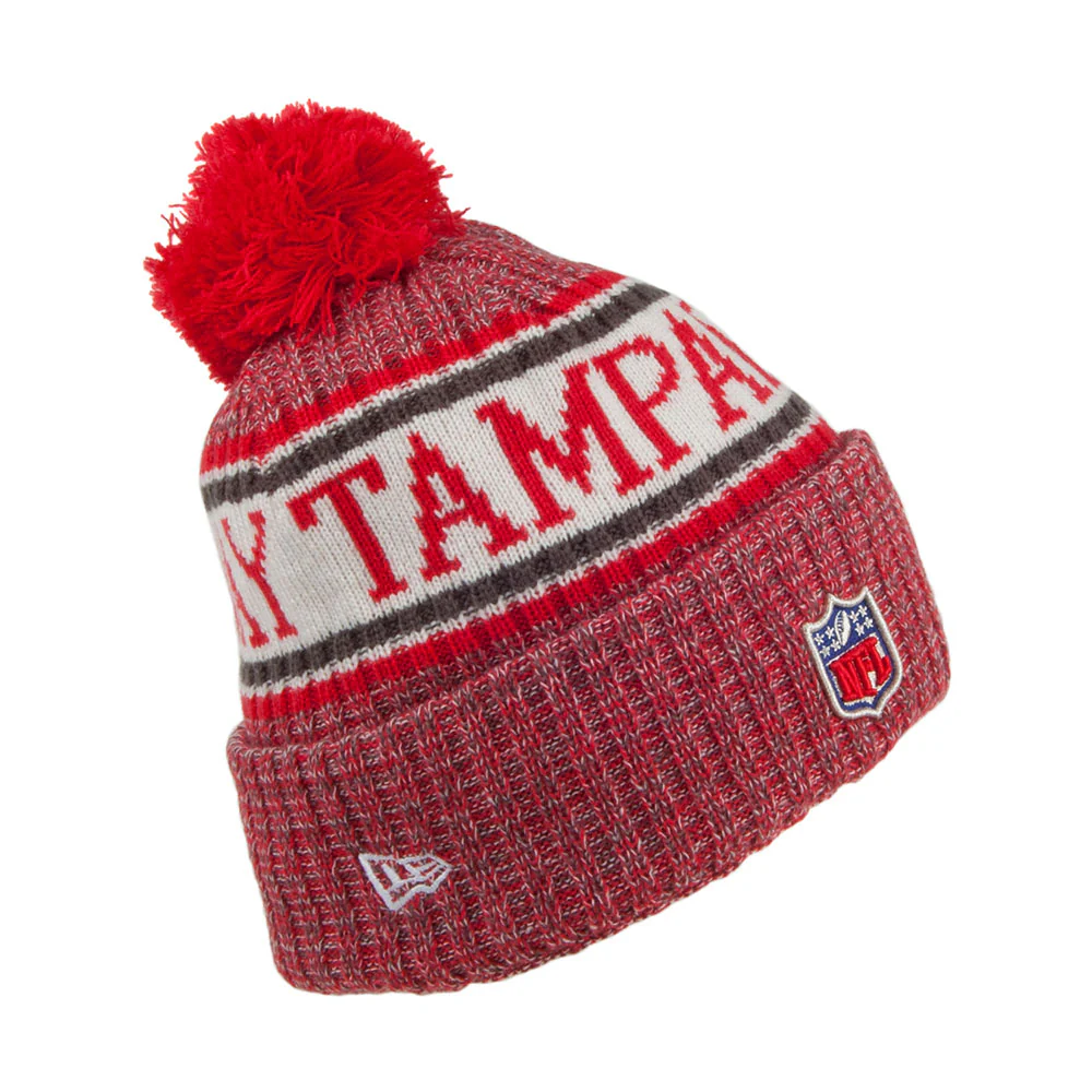 New Era Tampa Bay Buccaneers Bommelmütze - - NFL Sideline Knit - Rot-Schwarz - Image 2