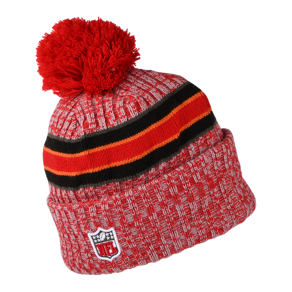 New Era Tampa Bay Buccaneers Bommelmütze NFL Sideline Sport Knit - Rot-Schwarz - Image 2