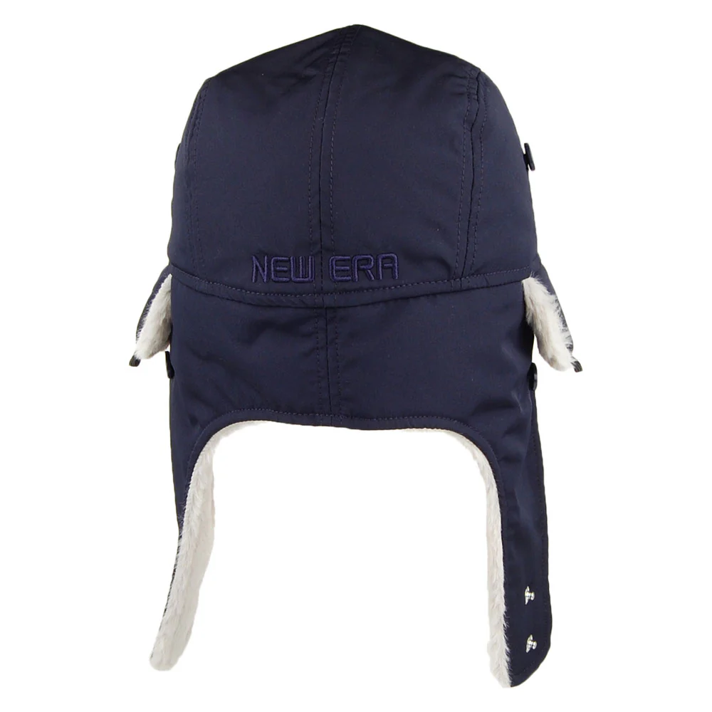 New Era Tech Fabric Fliegermütze - Marineblau-Grau - Image 3