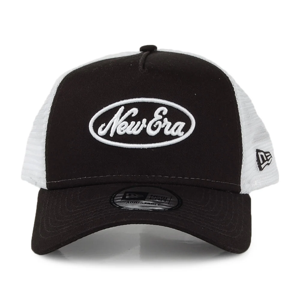New Era Trucker Cap - Oval Script - Schwarz - Image 2
