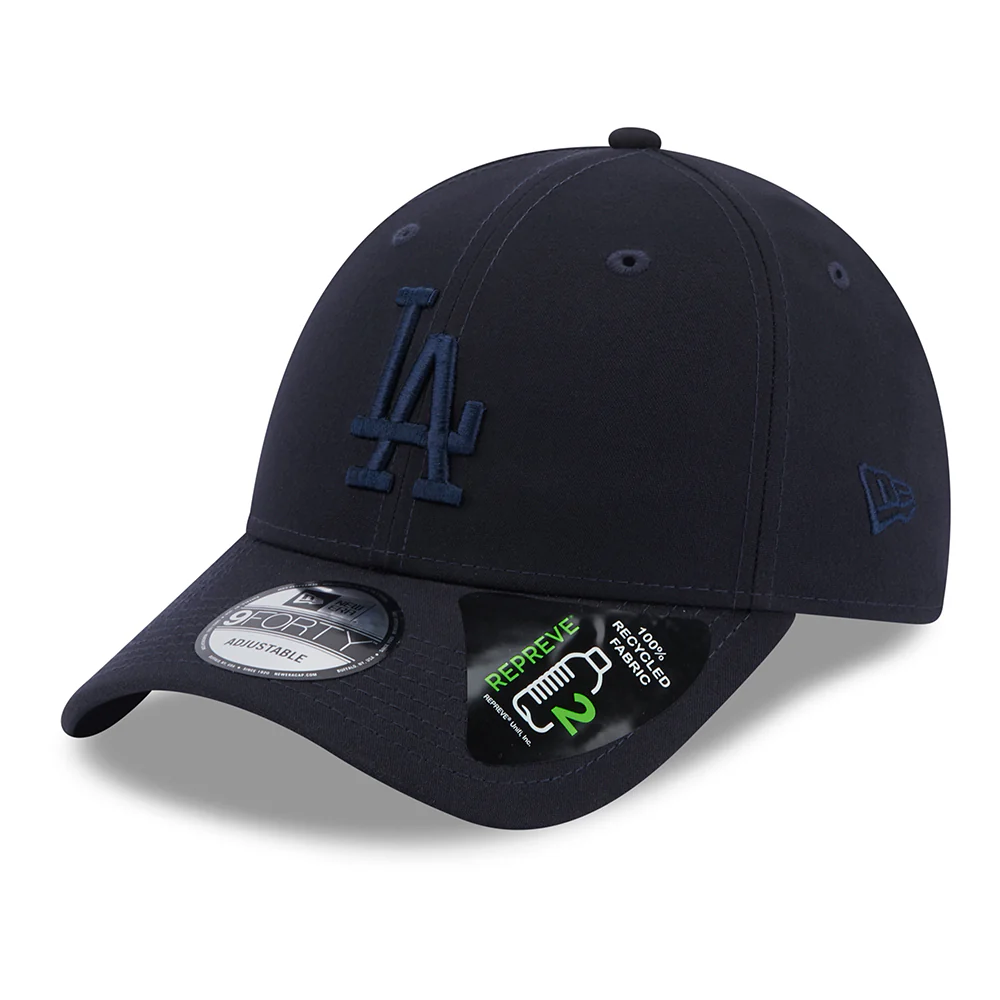 New Era Unisex 9FORTY L.A. Dodgers Baseball Cap MLB Repreve - Marineblau auf Marineblau