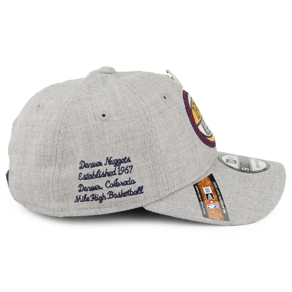 New Era Unisex 9TWENTY Denver Nuggets Baseball Cap - Meliertes Grau - Image 3