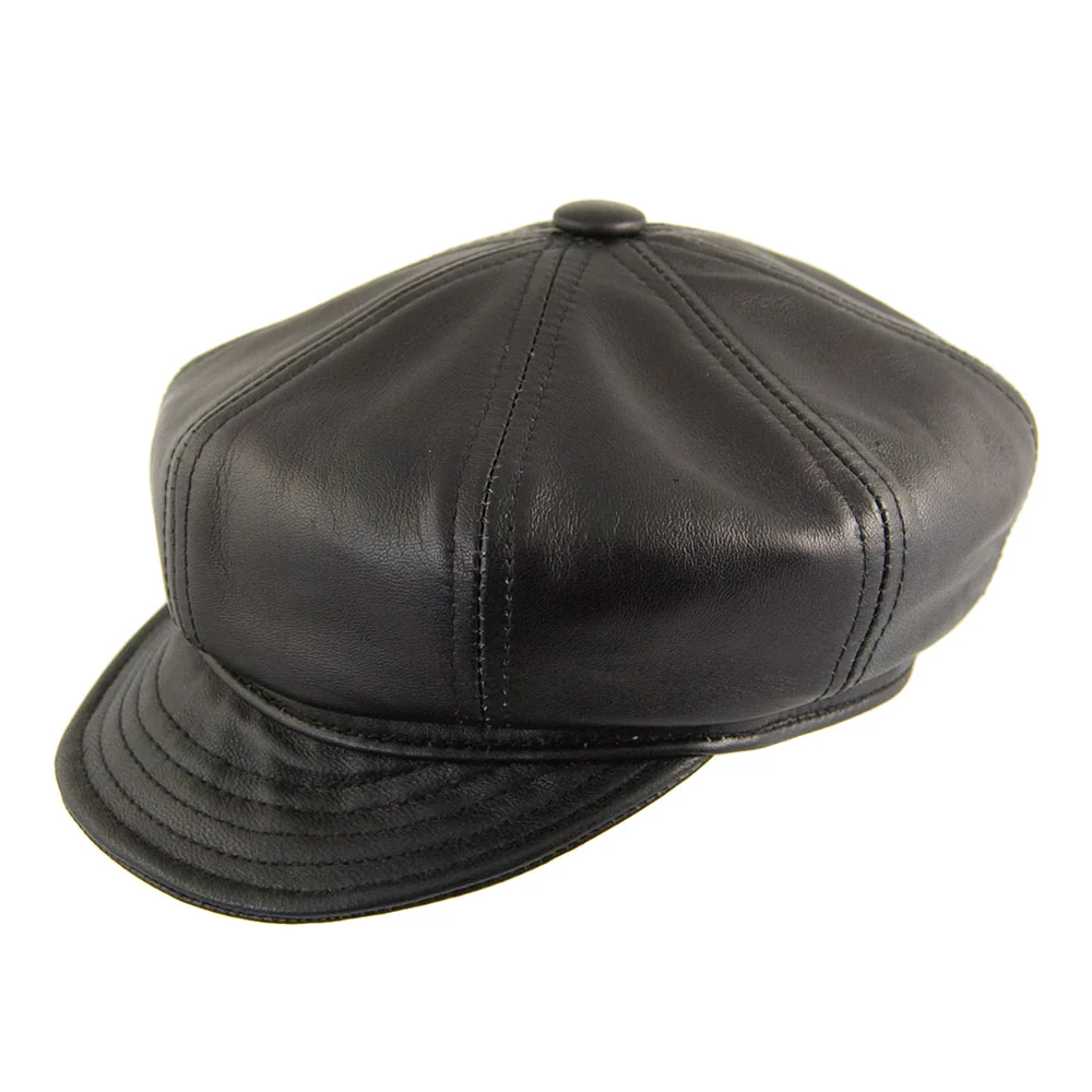 New York Hat Co. Spitfire Ballonmütze aus Lammleder