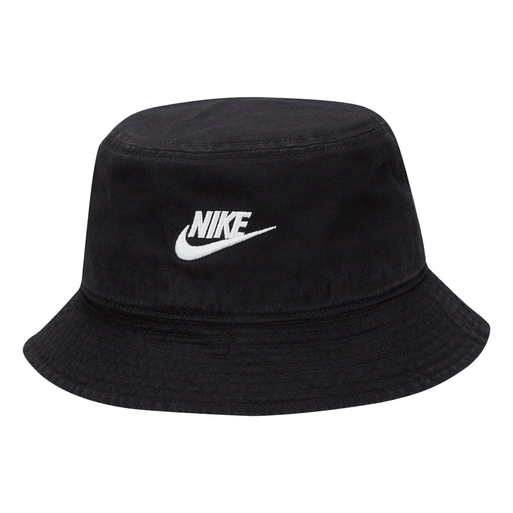 Nike Golf Apex Futura Verwaschener Fischerhut aus Baumwolle - Schwarz-Weiß