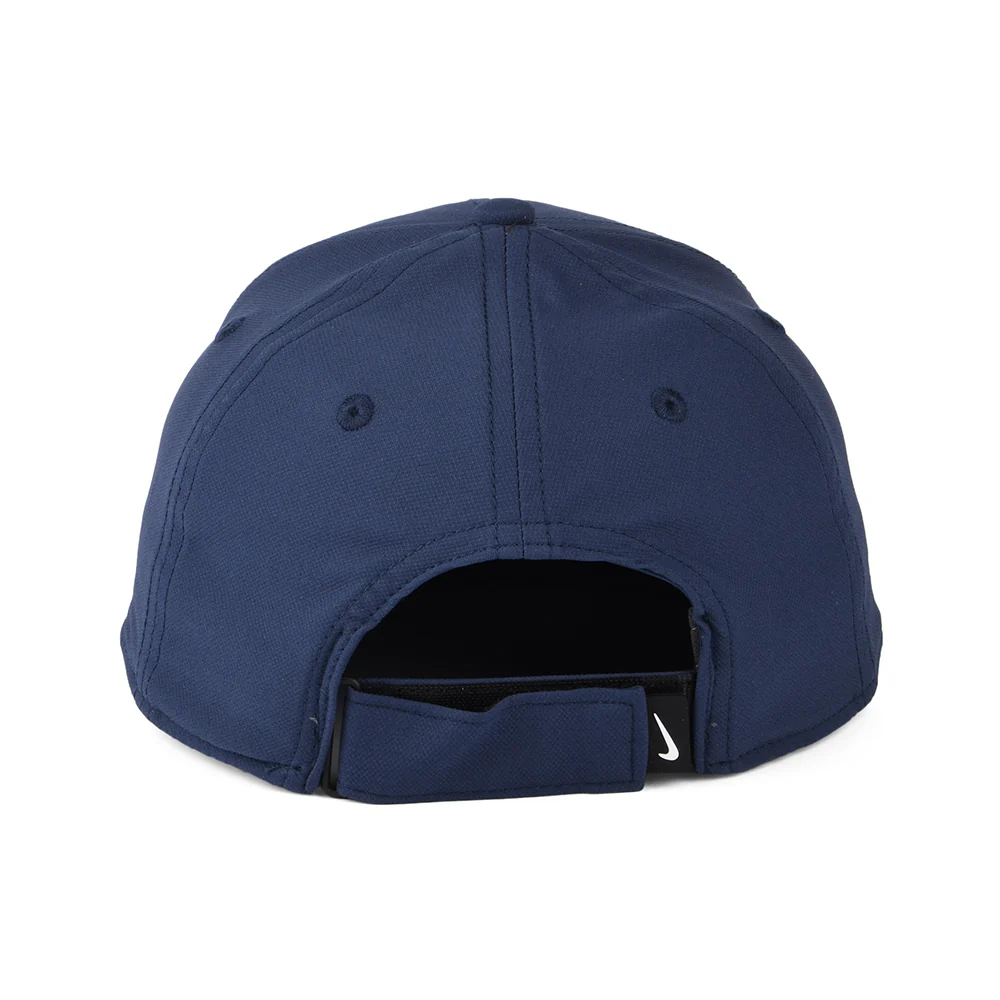 Nike Golf Dri-Fit Strukturierte Baseball Cap - Marineblau-Weiß - Image 3