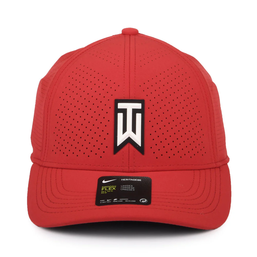 Nike Golf Tiger Woods Aerobill H86 perforiert Baseball Cap - Rot - Image 2