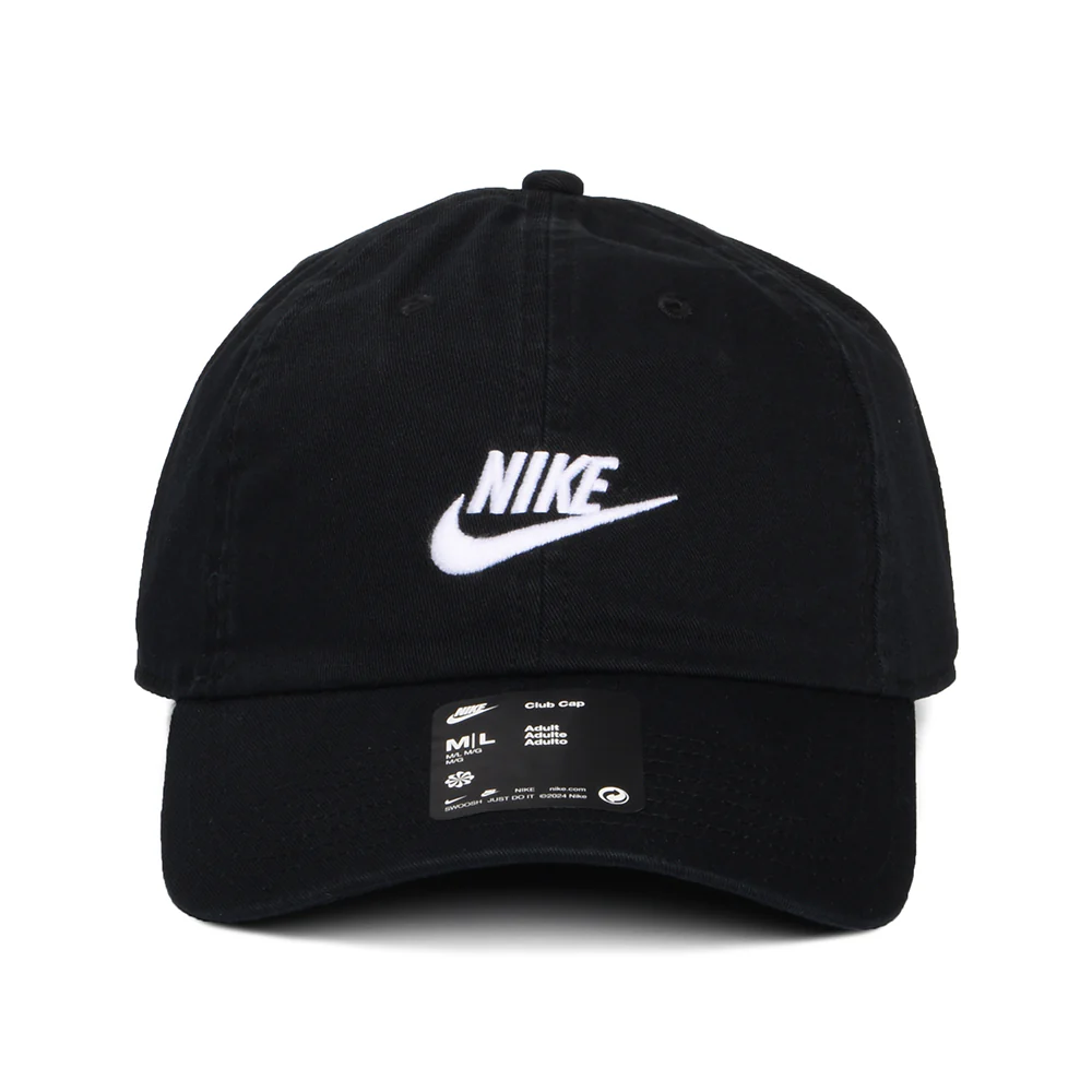 Nike Golf Unstrukturierte Washed Baseball Cap aus Baumwolle - Schwarz-Weiß - Image 2