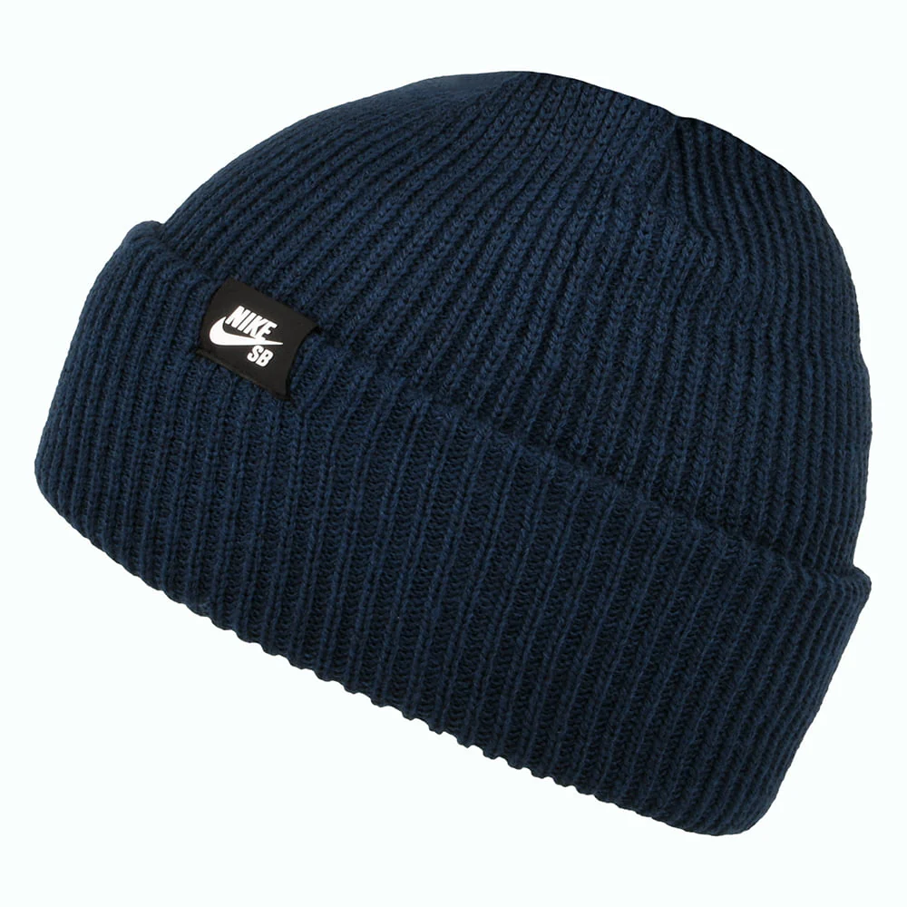 Nike SB Fisherman mit Umschlag Beanie Mütze - Marineblau