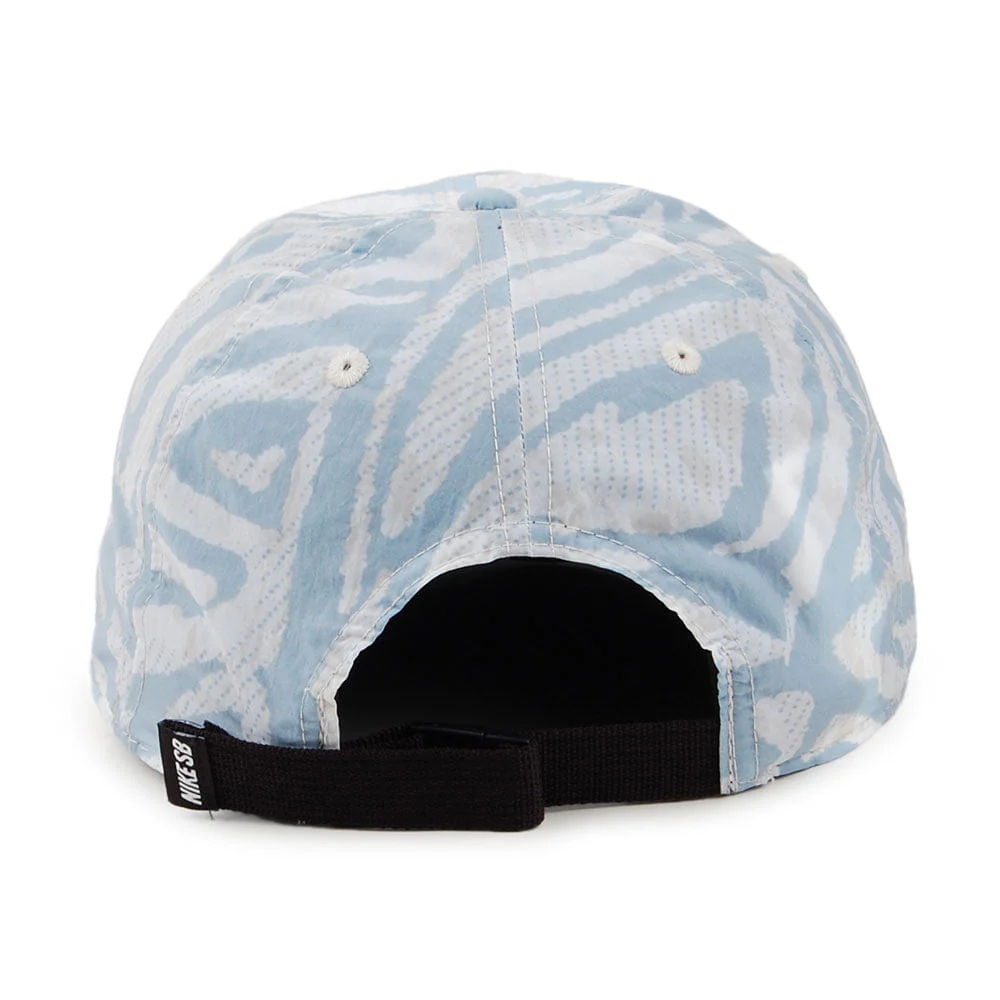 Nike SB H86 AOP Flat Bill Baseball Cap - Blau-Weiß - Image 3