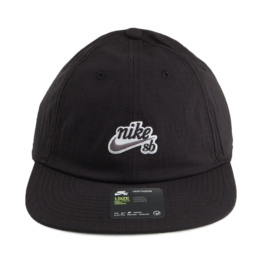 Nike SB Heritage 86 Flatbill Baseball Cap - Schwarz - Image 2