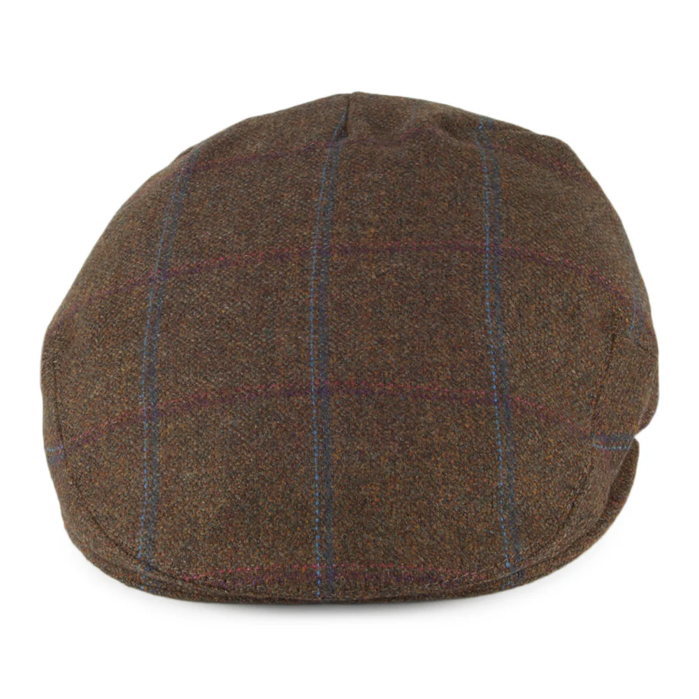 Olney Kinloch Saxony Tweed Schiebermütze - Olivgrün - Image 2