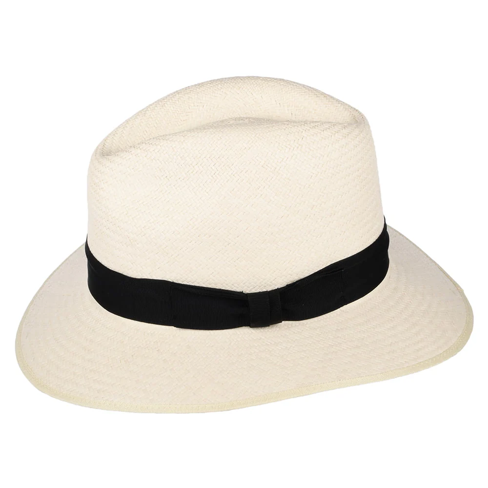 Olney Safari Panama Fedora mit Schwarzem Hutband - Image 2