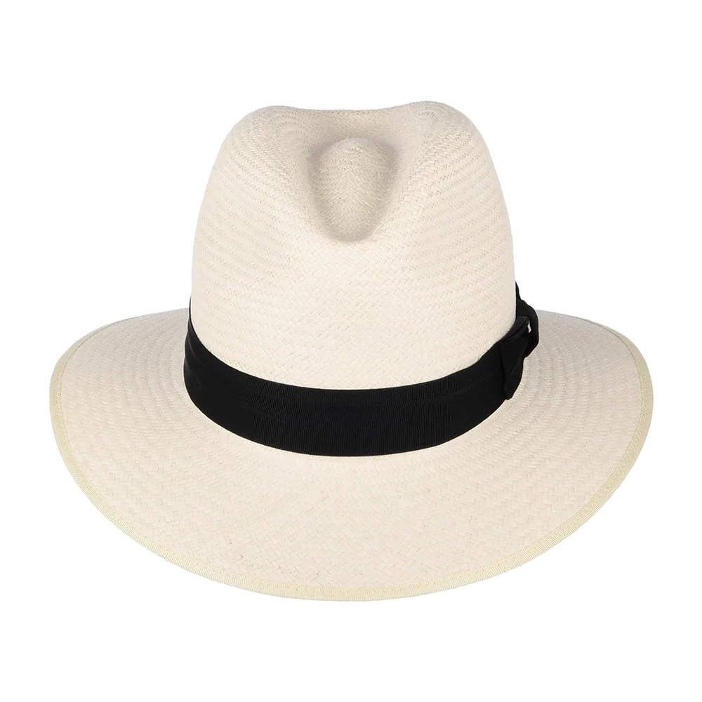 Olney Safari Panama Fedora mit Schwarzem Hutband - Image 3