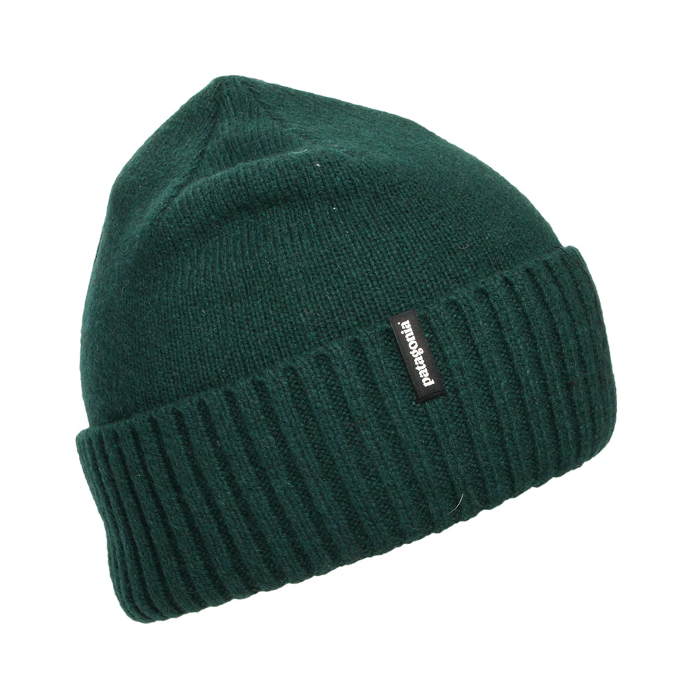 Patagonia Brodeo Beanie Mütze aus recycelter Wolle - Dunkelgrün