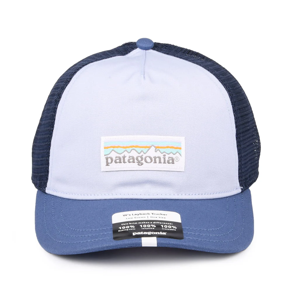 Patagonia Damen Pastell P-6 Label Layback Trucker Cap - Hellblau-Marineblau - Image 2