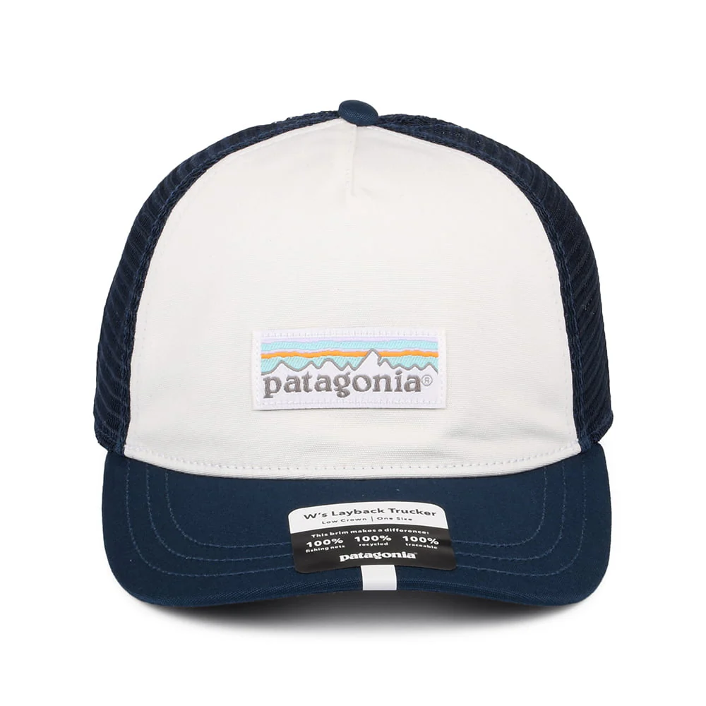 Patagonia Damen Pastell P-6 Label Layback Trucker Cap - Weiß-Blau - Image 2