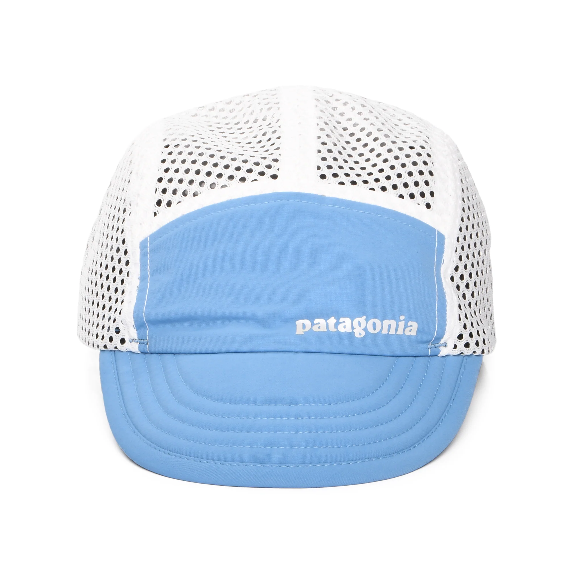 Patagonia Duckbill Recycled 5 Paneelen Cap - Ozeanblau-Weiß - Image 2