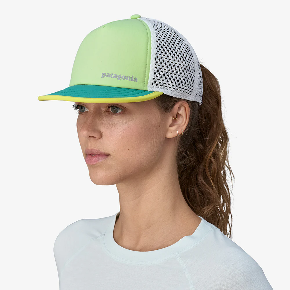Patagonia Duckbill Shorty Recycled Trucker Cap - Minzgrün-Petrol-Weiß - Image 2