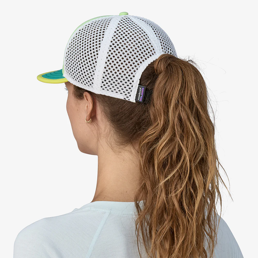 Patagonia Duckbill Shorty Recycled Trucker Cap - Minzgrün-Petrol-Weiß - Image 3