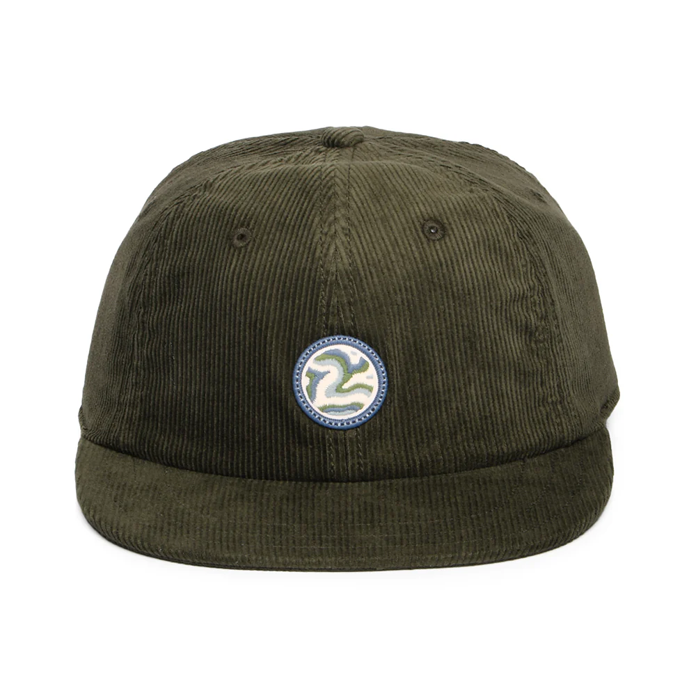 Patagonia Earth Currents Patch Kord Snapback Cap - Kieferngrün - Image 2