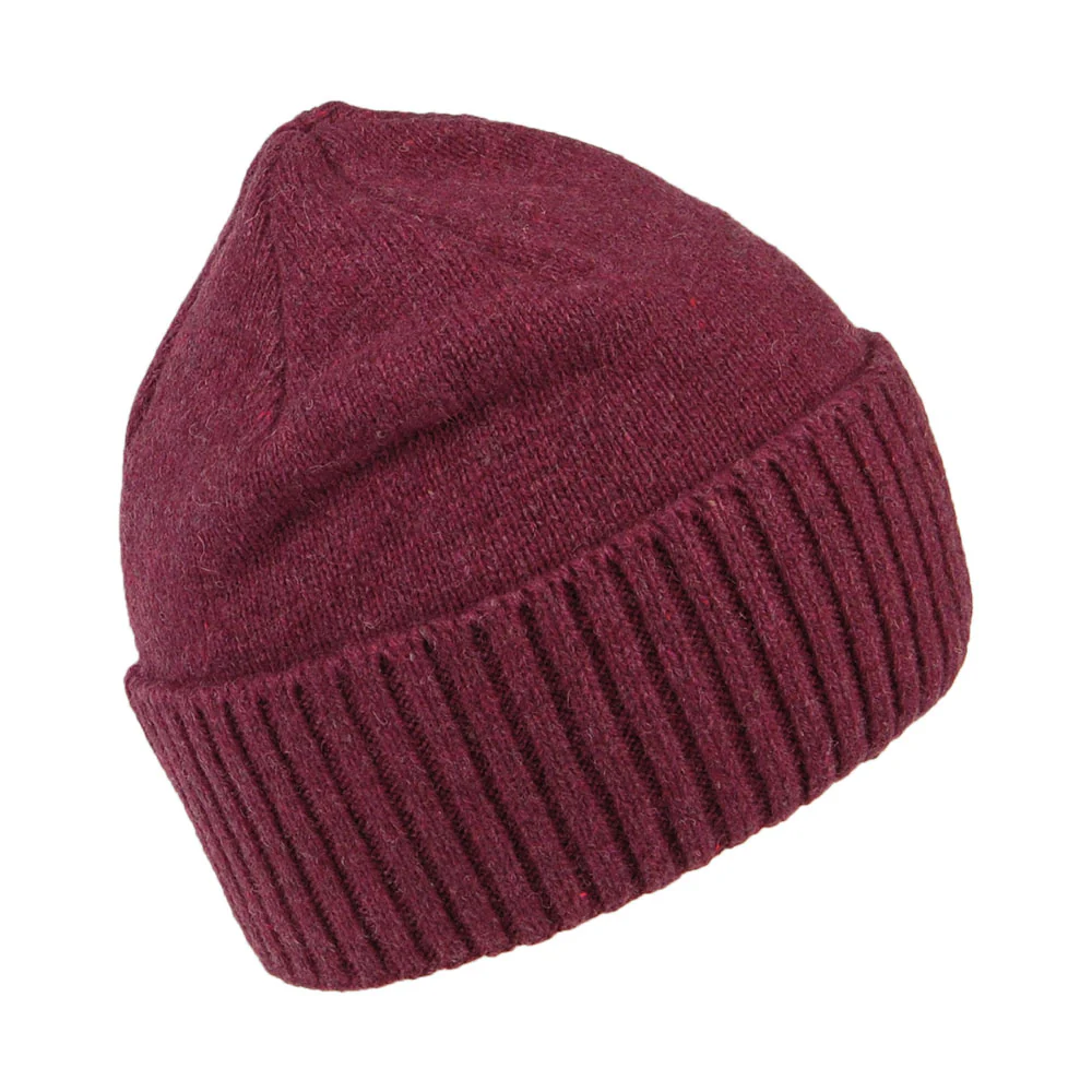 Patagonia Fitz Roy Rambler Brodeo Beanie Mütze aus recycelter Wolle - Weinrot - Image 2