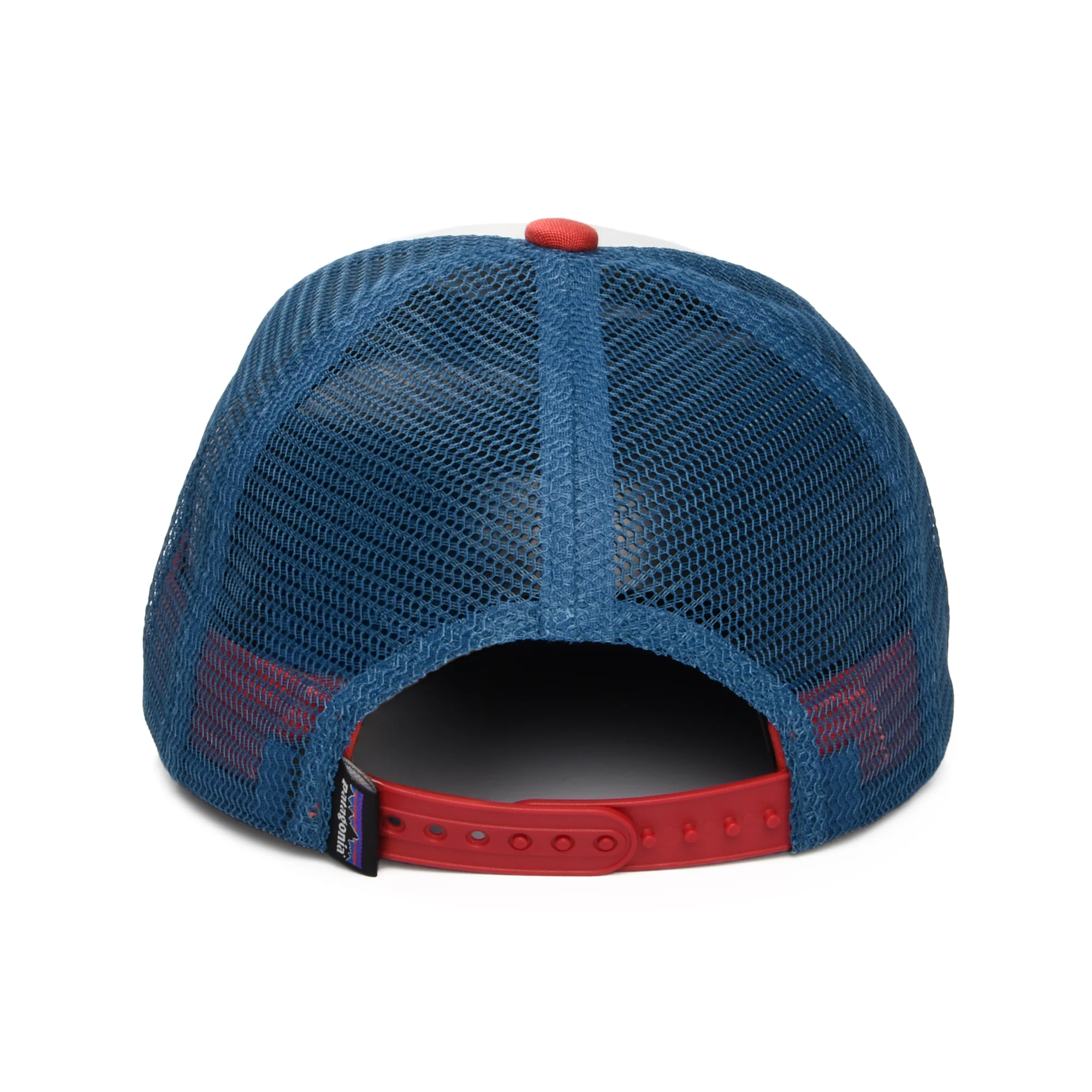 Patagonia Kinder Fitz Roy Bear Trucker Cap aus organischer Baumwolle - Weiß-Rot-Blau - Image 3
