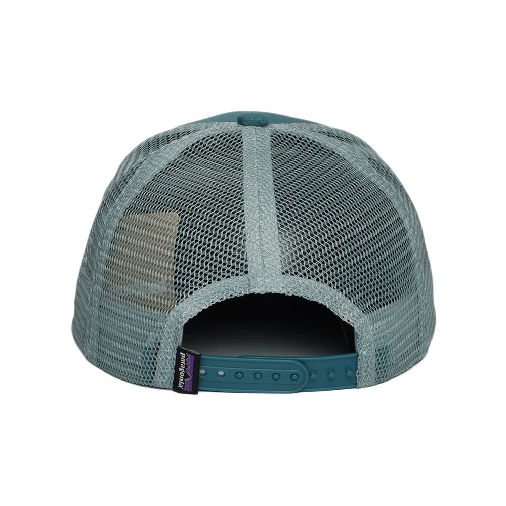 Patagonia Kinder P-6 Logo Trucker Cap aus organischer Baumwolle - Dunkles Petrol - Image 3