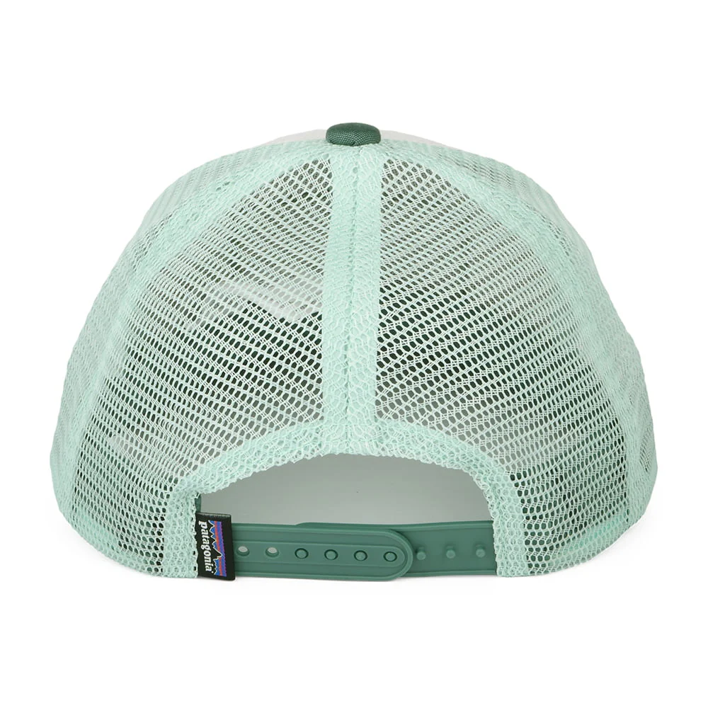 Patagonia Kinder Rambler Trucker Cap aus organischer Baumwolle - Weiß-Türkis - Image 3