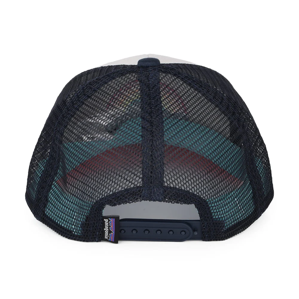 Patagonia Kinder Regenbogen Trucker Cap aus organischer Baumwolle - Weiß-Koralle - Image 3
