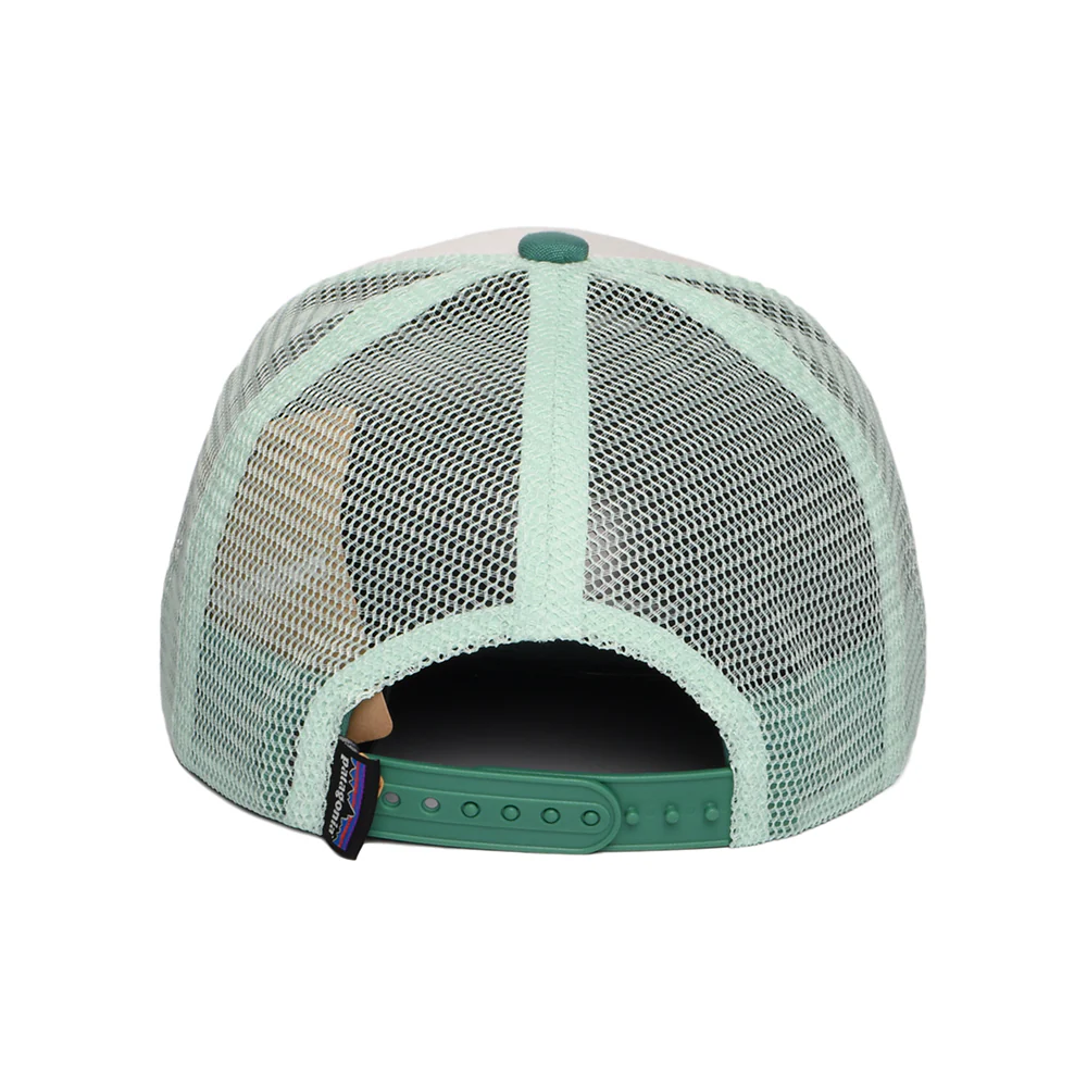 Patagonia Kinder Ridge Rise Stripe Trucker Cap aus organischer Baumwolle - Weiß-Meergrün - Image 3