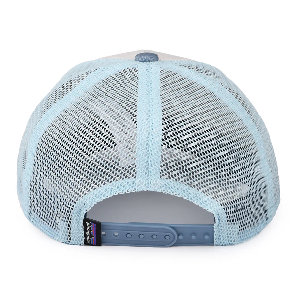 Patagonia Kinder Ridge Rise Stripe Trucker Cap aus organischer Baumwolle - Weiß-Rauchblau - Image 3