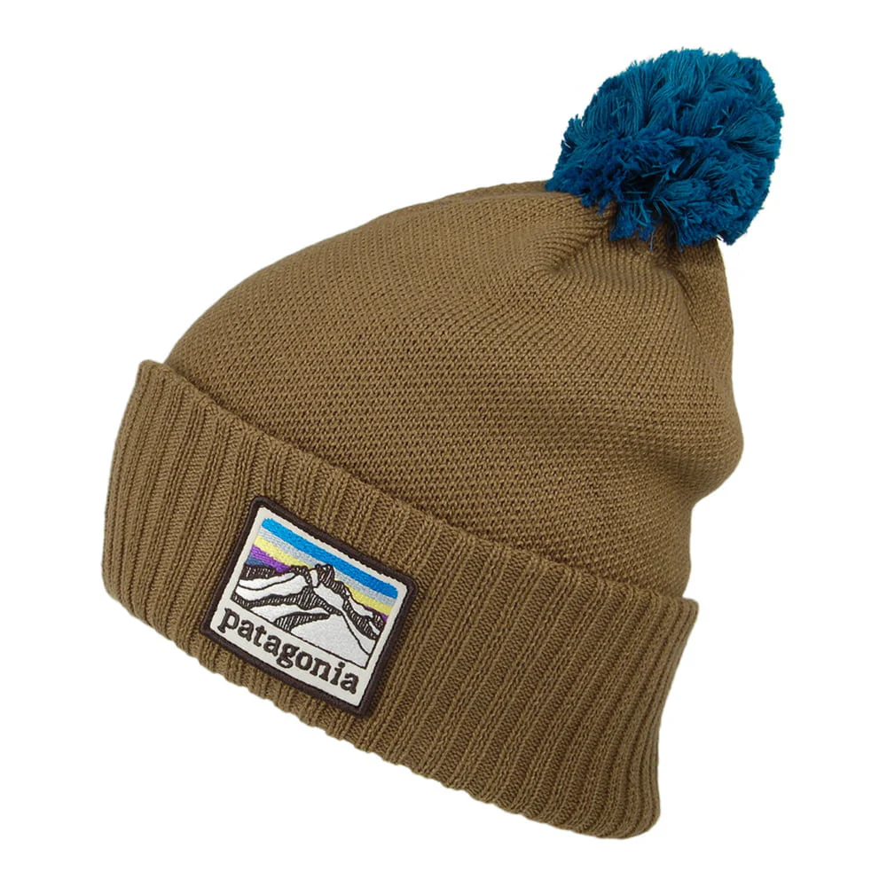 Patagonia Line Logo Powder Town Bommelmütze - Braun