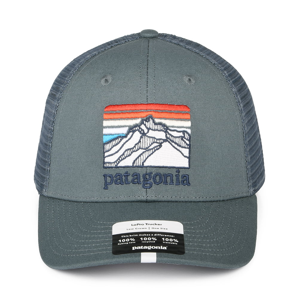 Patagonia Line Logo Ridge LoPro Trucker Cap aus Organic Cotton Canvas - Grau - Image 2