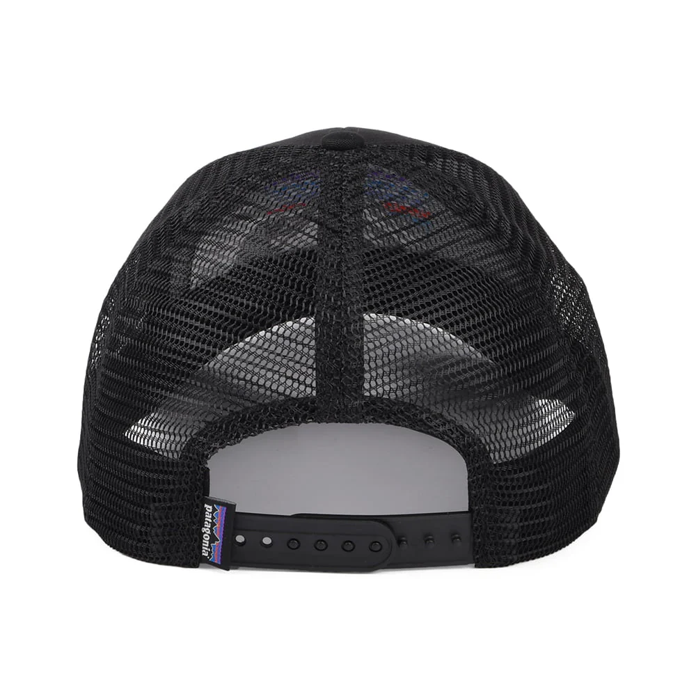 Patagonia Line Logo Ridge LoPro Trucker Cap aus Organic Cotton Canvas - Schwarz - Image 3