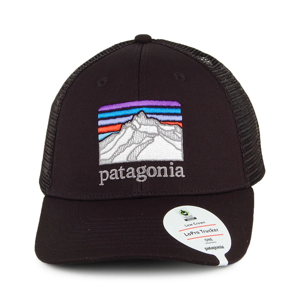 Patagonia Line Logo Ridge Trucker Cap aus Organic Cotton Canvas - Schwarz - Image 2