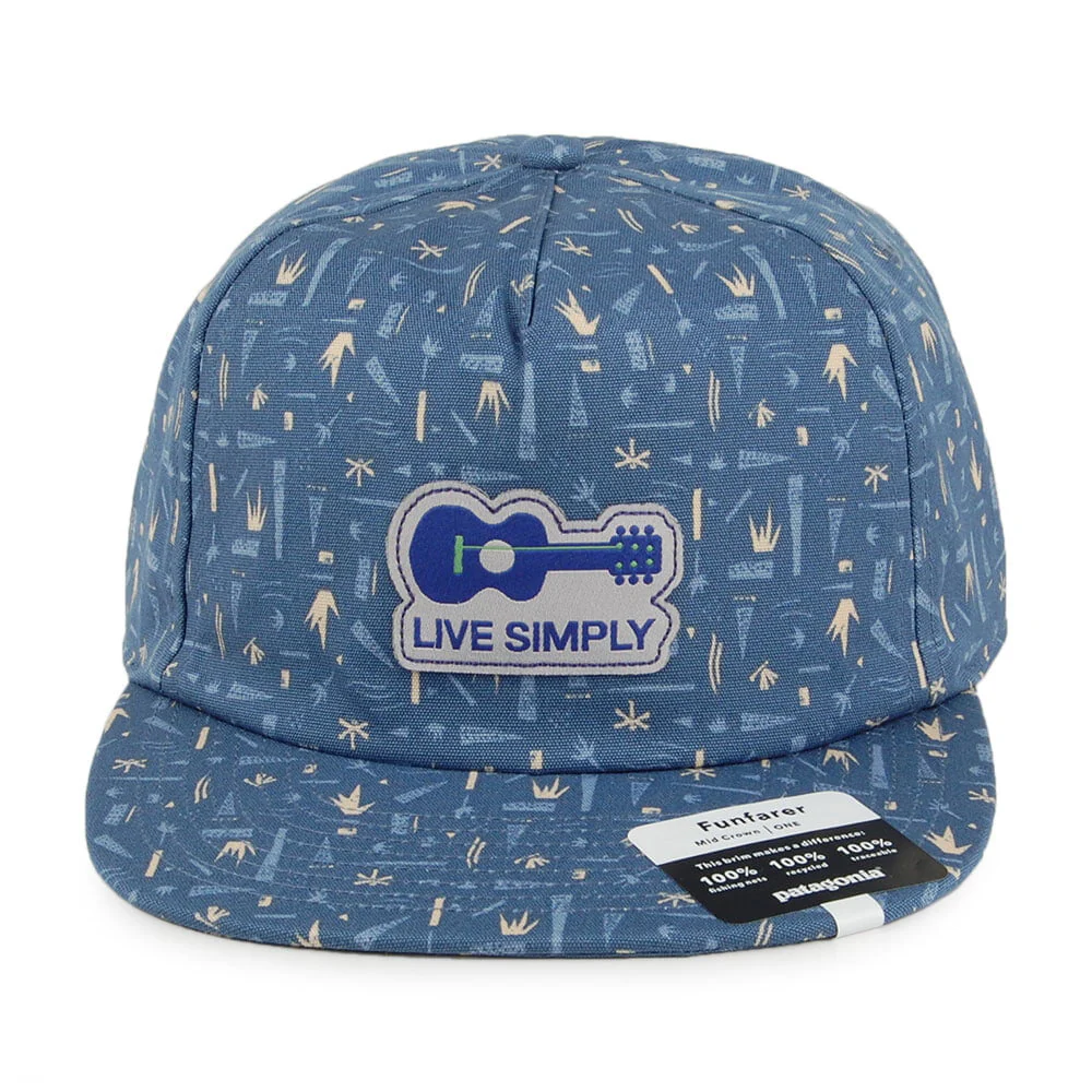Patagonia Live Simply Guitar Funfarer Baseball Cap aus organischer Baumwolle - Blau-Multi - Image 2