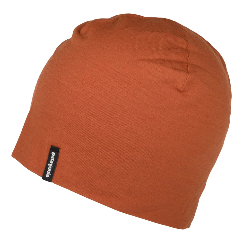 Patagonia Overlook Beanie Mütze aus Merinowollmischung - Rostrot
