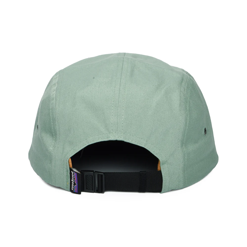 Patagonia P-6 Label Maclure 5 Paneelen Cap aus organischer Baumwolle - Taupe-Senfgelb-Minzgrün - Image 3