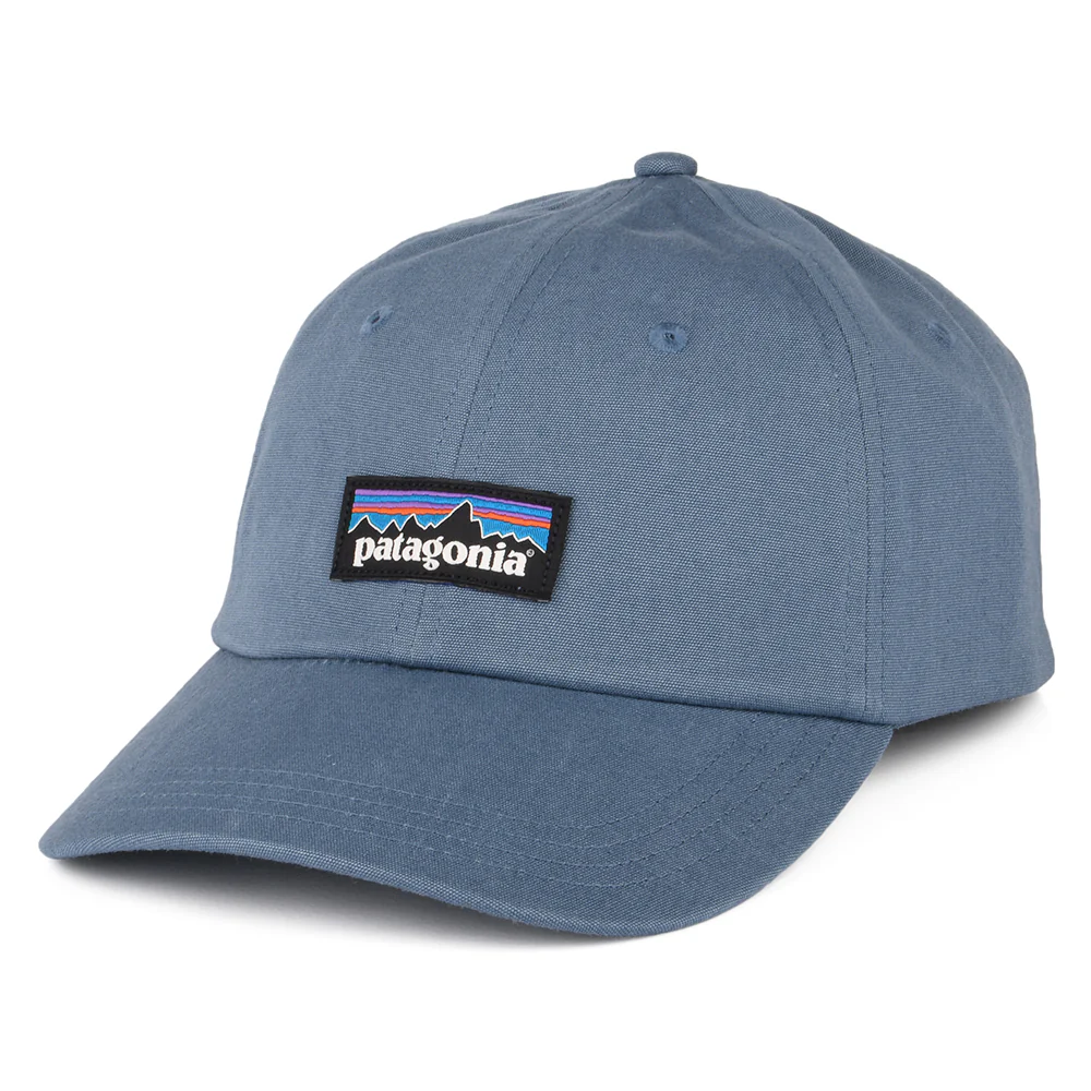 Patagonia P-6 Label Trad Baseball Cap aus organischer Baumwolle - Rauchblau