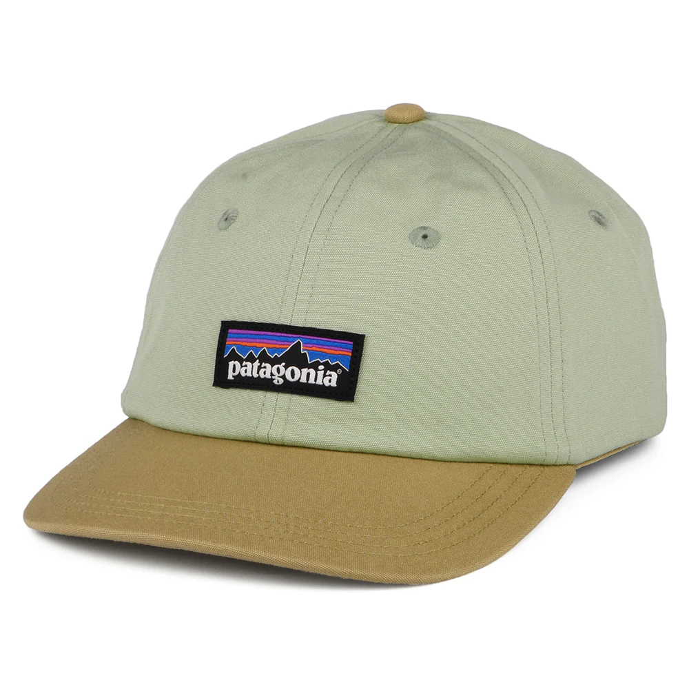 Patagonia P-6 Label Trad Baseball Cap aus organischer Baumwolle - Salbeigrün