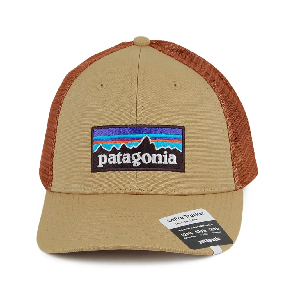 Patagonia P-6 Logo LoPro Trucker Cap aus organischer Baumwolle - Hellbraun-Braun - Image 2