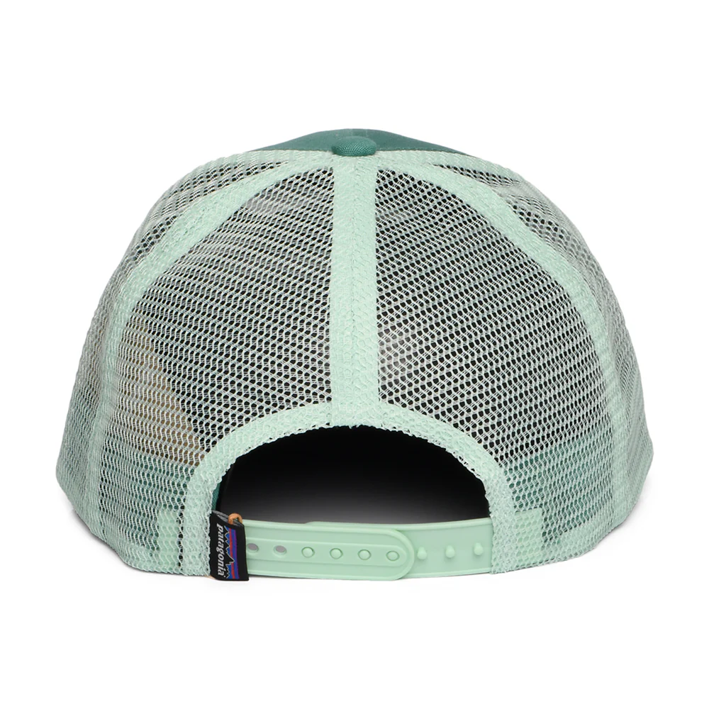 Patagonia P-6 Logo LoPro Trucker Cap aus organischer Baumwolle - Meergrün - Image 3