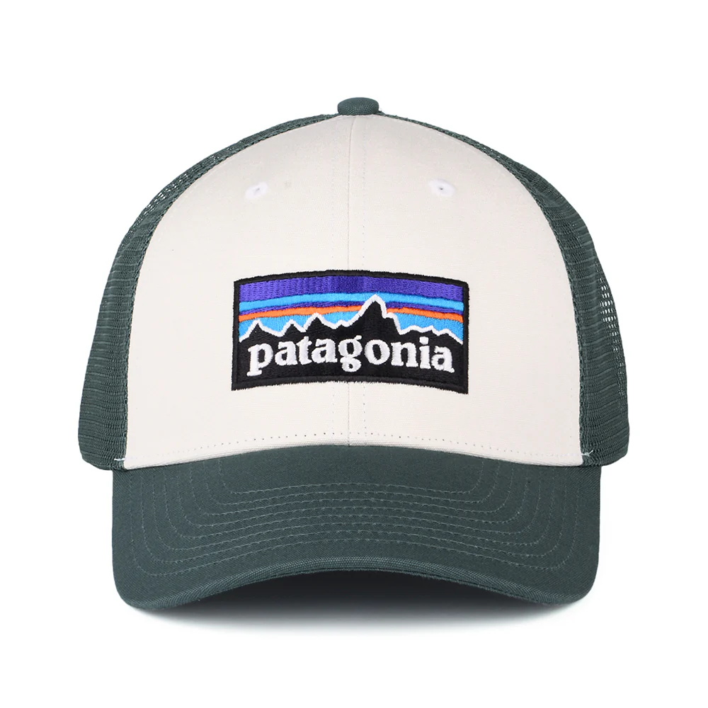 Patagonia P-6 Logo LoPro Trucker Cap aus organischer Baumwolle - Weiß-Helles Waldgrün - Image 2