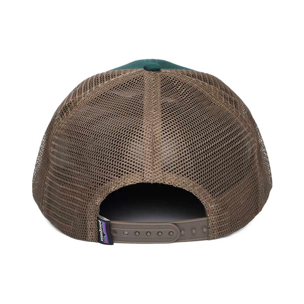 Patagonia P-6 Logo Trucker Cap aus organischer Baumwolle - Dunkelgrün - Image 3